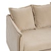 Canapea 3 locuri Odile, PAL, textil, bej, L.200 cm, 214235A