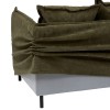 Canapea 3 locuri Odile, PAL, textil, verde cedar, L.200 cm, 214235B