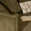 Canapea 3 locuri Odile, PAL, textil, verde cedar, L.200 cm, 214235B