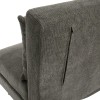 Fotoliu extensibil click-clack, lemn, poliester, gri, H.82 cm, 214248A