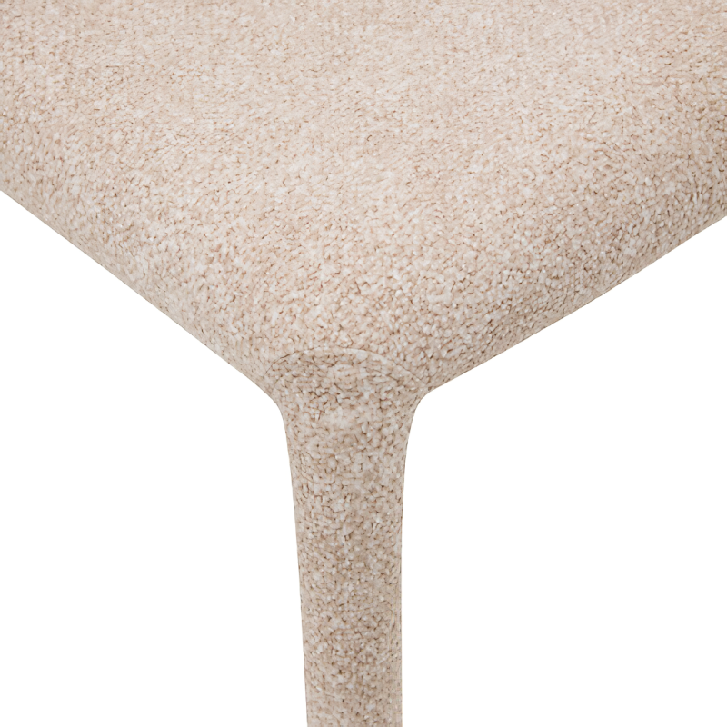Scaun dining Almee, metal, textil, bej, H.88 cm, 214262A