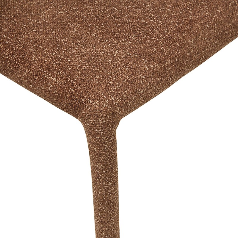 Scaun dining Almee, metal, textil, ambra, H.88 cm, 214262B