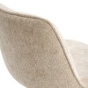 Scaun bar ajustabil Cirea, metal, textil, crem, H.105 cm, 214264A