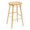 Scaun bar Senka, lemn de ulm, bej, H.71 cm, 214265