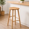 Scaun bar Senka, lemn de ulm, bej, H.71 cm, 214265