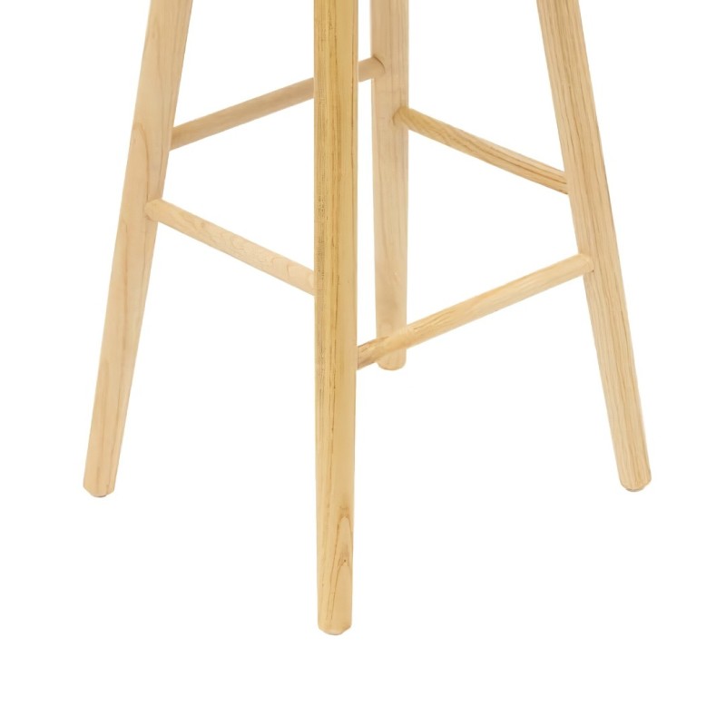 Scaun bar Senka, lemn de ulm, bej, H.71 cm, 214265