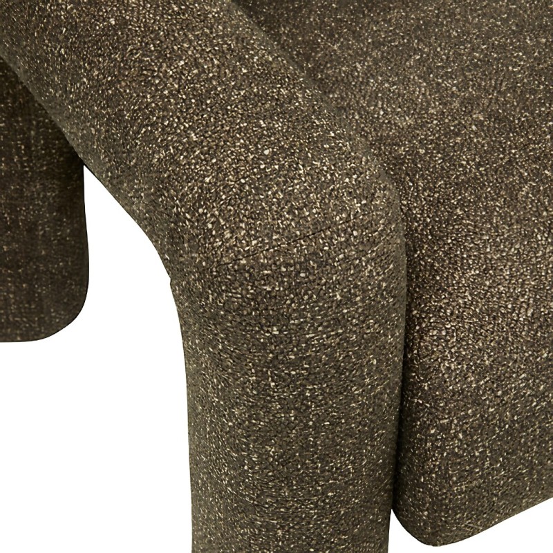 Fotoliu Elyon, placaj, textil, verde khaki, H.72 cm, 214267B