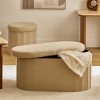 Bancheta pliabila Fink, MDF, textil boucle, bej, L.76 cm, 214274B