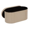 Bancheta pliabila Fink, MDF, textil boucle, bej, L.76 cm, 214274B