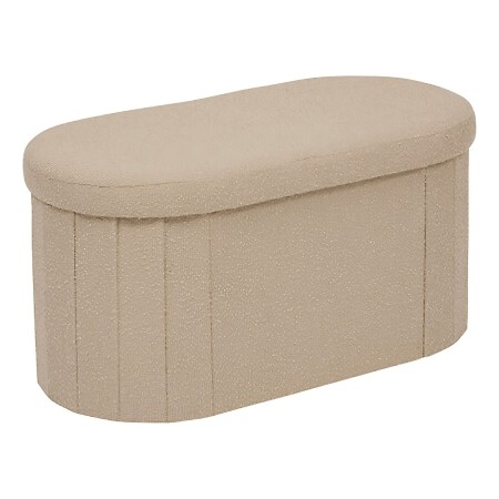 Bancheta pliabila Fink, MDF, textil boucle, bej, L.76 cm, 214274B 
