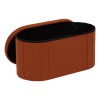 Bancheta pliabila Fink, MDF, textil boucle, ambra, L.76 cm, 214274C