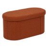 Bancheta pliabila Fink, MDF, textil boucle, ambra, L.76 cm, 214274C