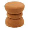 Taburet Ritem, MDF, textil, ambra, D.36 cm, 214278B