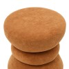 Taburet Ritem, MDF, textil, ambra, D.36 cm, 214278B