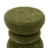 Taburet Ritem, MDF, textil, verde khaki, D.36 cm, 214278C