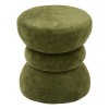 Taburet Ritem, MDF, textil, verde khaki, D.36 cm, 214278C