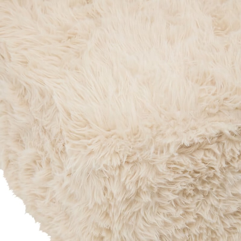 Taburet Duvia, placaj, textil, bej, L.40 cm, 214280