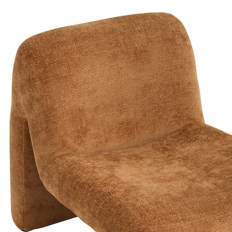 Fotoliu Astor, placaj, textil chenille, ambra, H.70 cm, 214292A