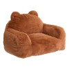 Fotoliu Mamad, spuma, poliester, maro, H.65 cm, 214468
