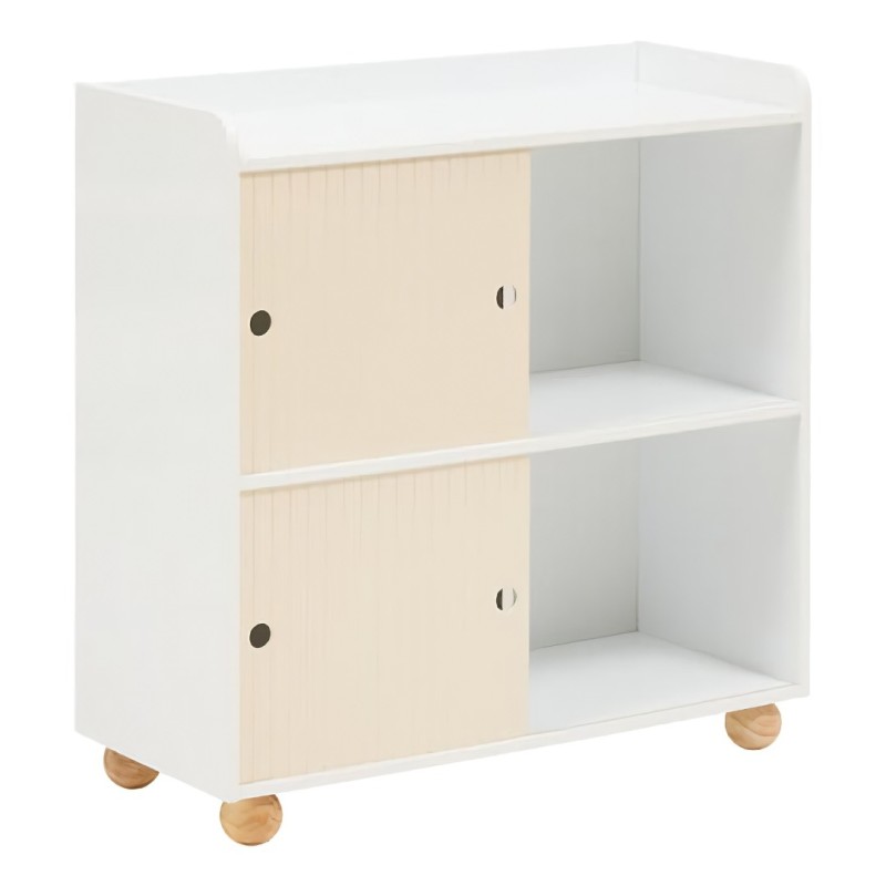 Dulap pentru copii Bouli, MDF, alb/bej, H.71 cm, 214490