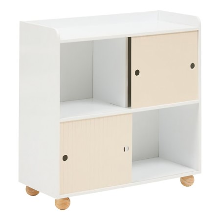 Dulap pentru copii Bouli, MDF, alb/bej, H.71 cm, 214490 