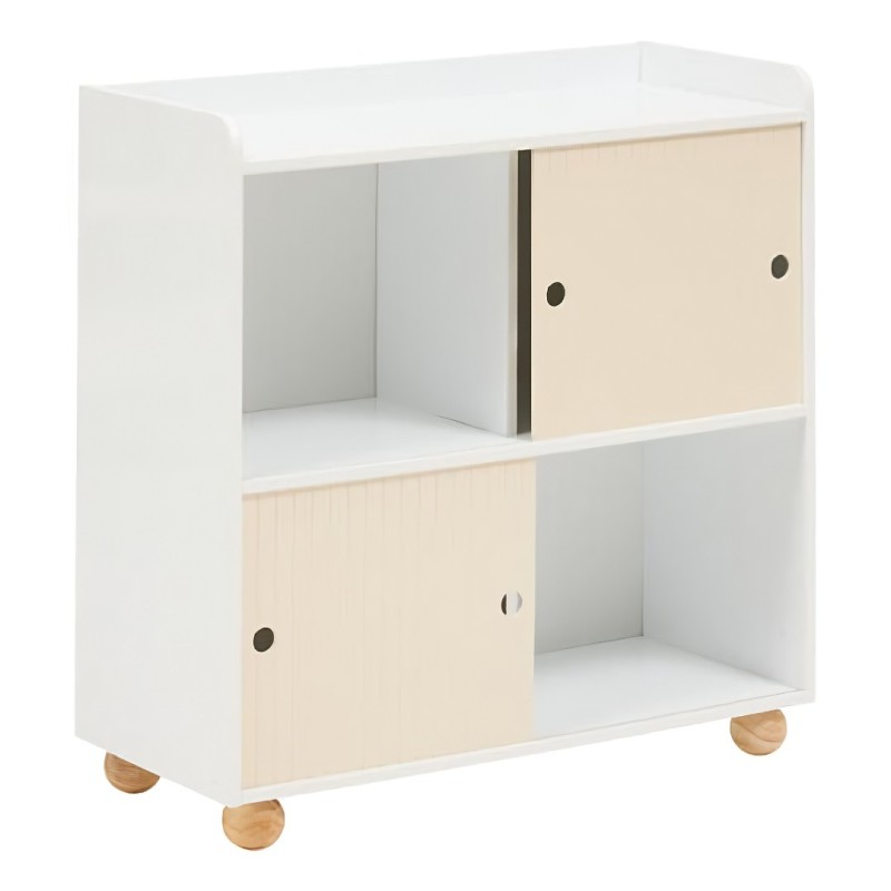 Dulap pentru copii Bouli, MDF, alb/bej, H.71 cm, 214490