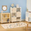 Dulap pentru copii Bouli, MDF, alb/bej, H.101 cm, 214491