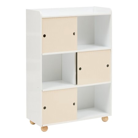 Dulap pentru copii Bouli, MDF, alb/bej, H.101 cm, 214491 