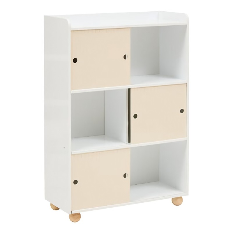 Dulap pentru copii Bouli, MDF, alb/bej, H.101 cm, 214491