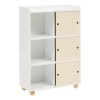 Dulap pentru copii Bouli, MDF, alb/bej, H.101 cm, 214491