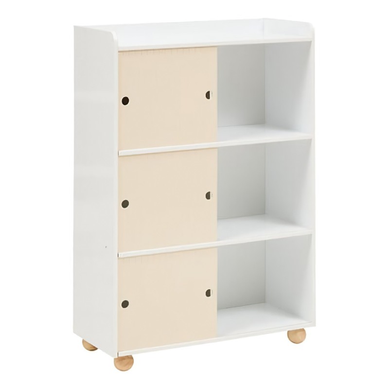 Dulap pentru copii Bouli, MDF, alb/bej, H.101 cm, 214491