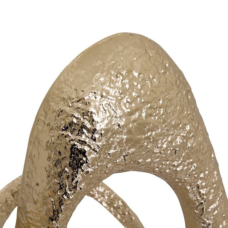 Decoratiune Dana, marmura, aluminiu, auriu, H.34 cm, 214852