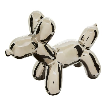 Decoratiune Theo, ceramica, argintie, L.19 cm, 214934B