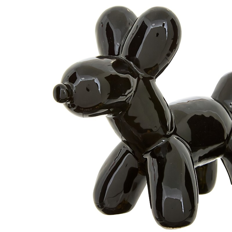 Decoratiune Theo, ceramica, neagra, L.19 cm, 214934C