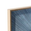 Tablou canvas Stan, MDF, bleu, folie argintie, 78x78 cm, 215556
