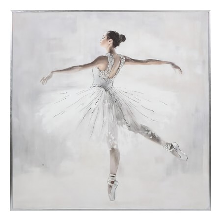 Tablou canvas Vivi, MDF, folie argintie, 78x78 cm, 215558