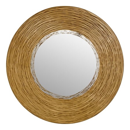 Oglinda Martin, metal, sticla, bronz/auriu, D.90 cm, 215578 
