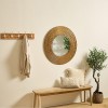 Oglinda Martin, metal, sticla, bronz/auriu, D.90 cm, 215578