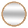 Oglinda Laia, MDF, sticla, maro, D.81 cm, 215579