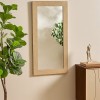 Oglinda de perete Anaya, rama MDF aspect travertin, H.120 cm, 215580