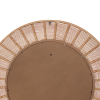 Oglinda Zelie, MDF, bambus, sticla, maro, D.91 cm, 215581