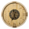 Ceas de perete Micka, MDF, sticla, bej, D.63 cm, 215588