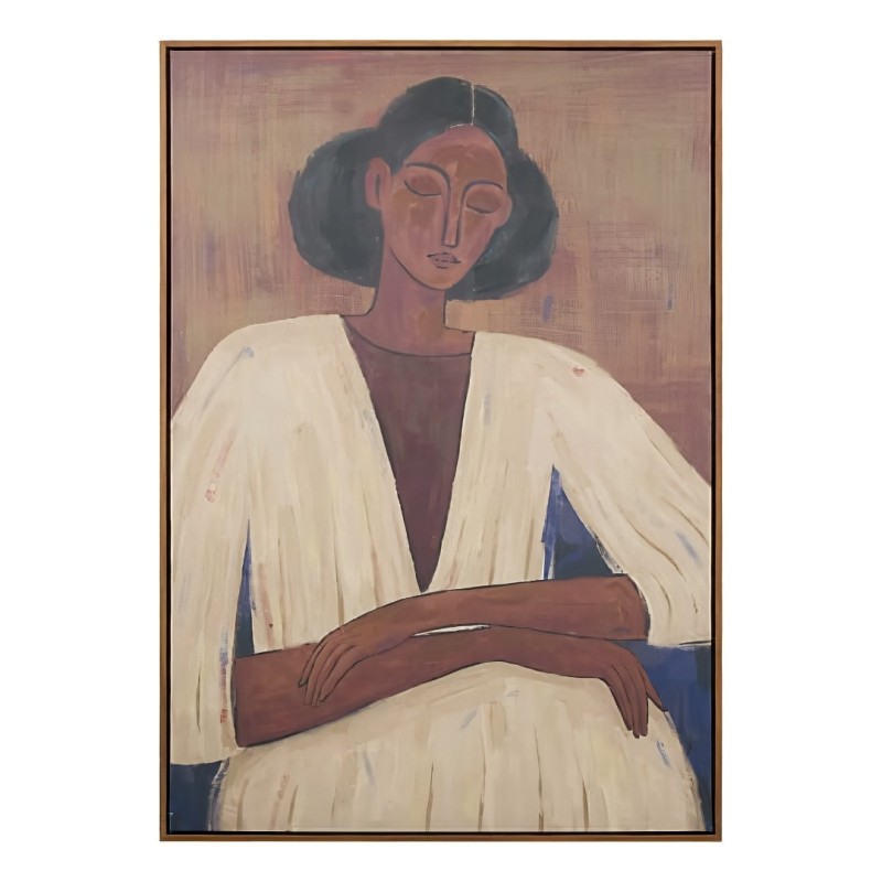Tablou canvas Aicha, MDF, maro, 70x100 cm, 215597