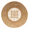 Decoratiune de perete Margie, material natural impletit, maro, D.80 cm, 218517
