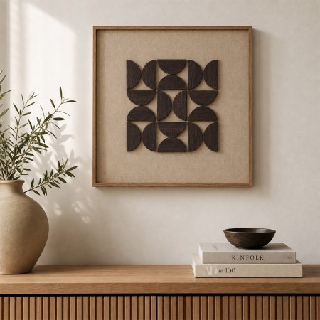 Tablou 3D canvas Nyer, MDF, bej, H.60 cm, 218528 