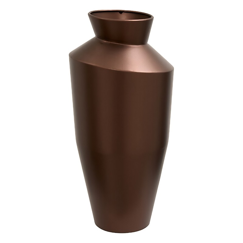 Vaza Barrel, metal, maro, H.40 cm, 219018A