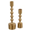 Set suport lumanari Tao, metal, auriu, H.16 cm, 219026