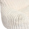 Fotoliu copii Muzi, spuma, textil, alb, H.47 cm, 219402