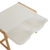 Set masa si scaune Bako, MDF, lemn de pin, alb, 219408