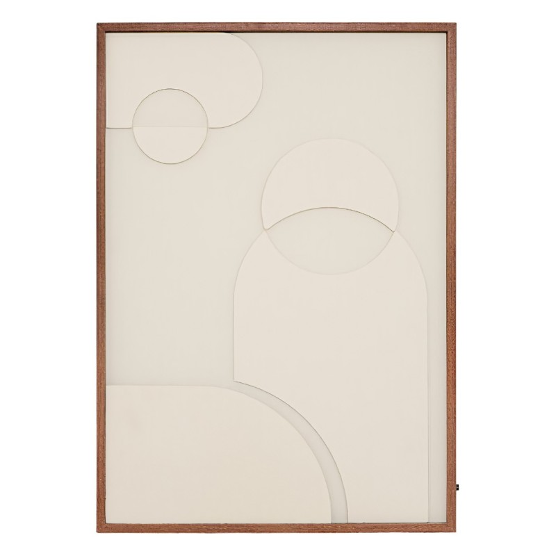 Tablou 3D canvas Melio, MDF, alb, H.68 cm, 219691